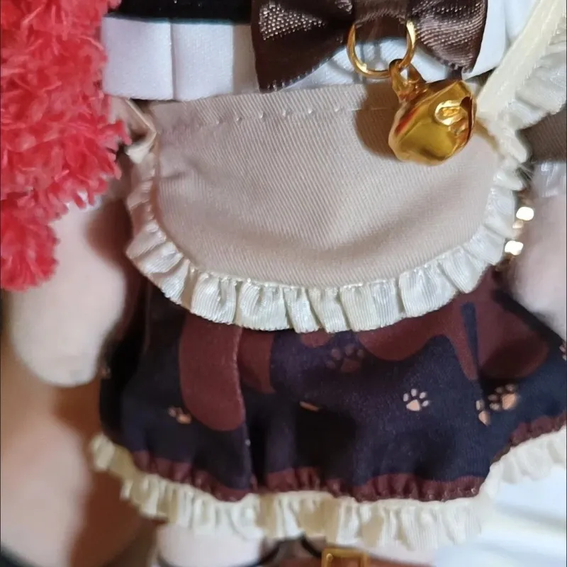 20 センチメートルウサギ耳メイド衣装 20 センチメートルアイドル綿人形エプロンドレスロリータ衣装綿人形の服 DIY 人形アクセサリー
