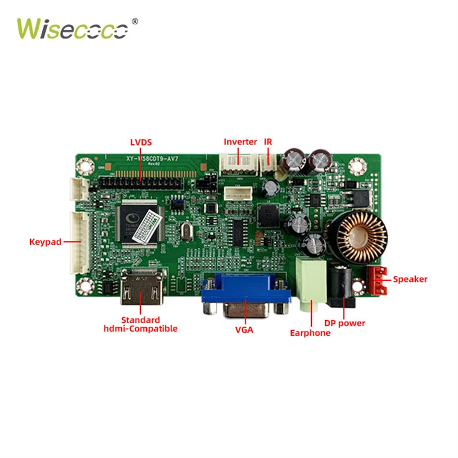 10.1 Inch Sunlight Readable LCD Display IPS 1280x800 1000nits High Brightness Control Board For Outdoor Charging Pile Display