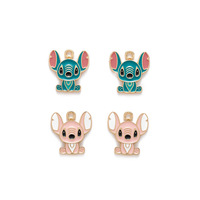 10pcs Disney Stitch Enamel Charms Jewelry Making DIY Accessory Craft Supplies Zinc Alloy Necklace & Earring Pendants