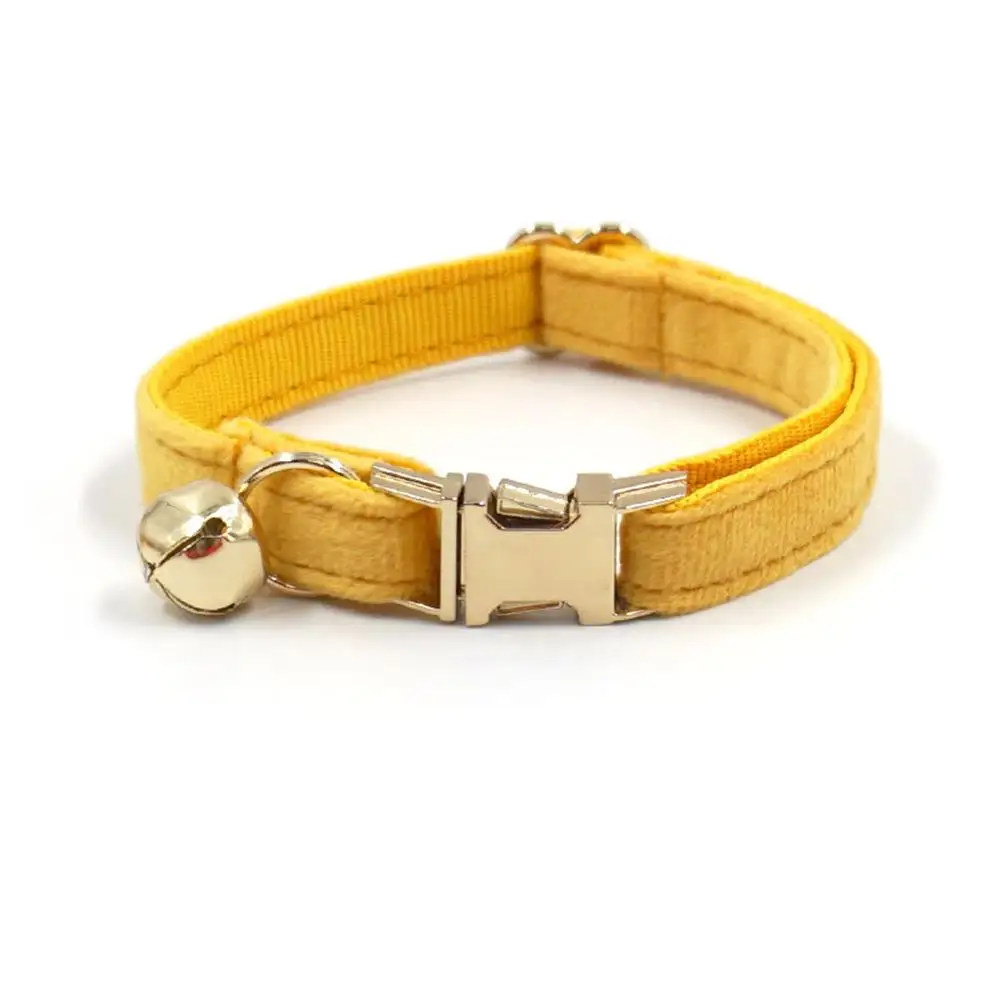 Kostenlose Gravur Personalisiertes Mehrfarbiges Weiches Samt-Katzenhalsband mit Kleiner Glocke, Katzenbedarf, Zubehör – Detail 8