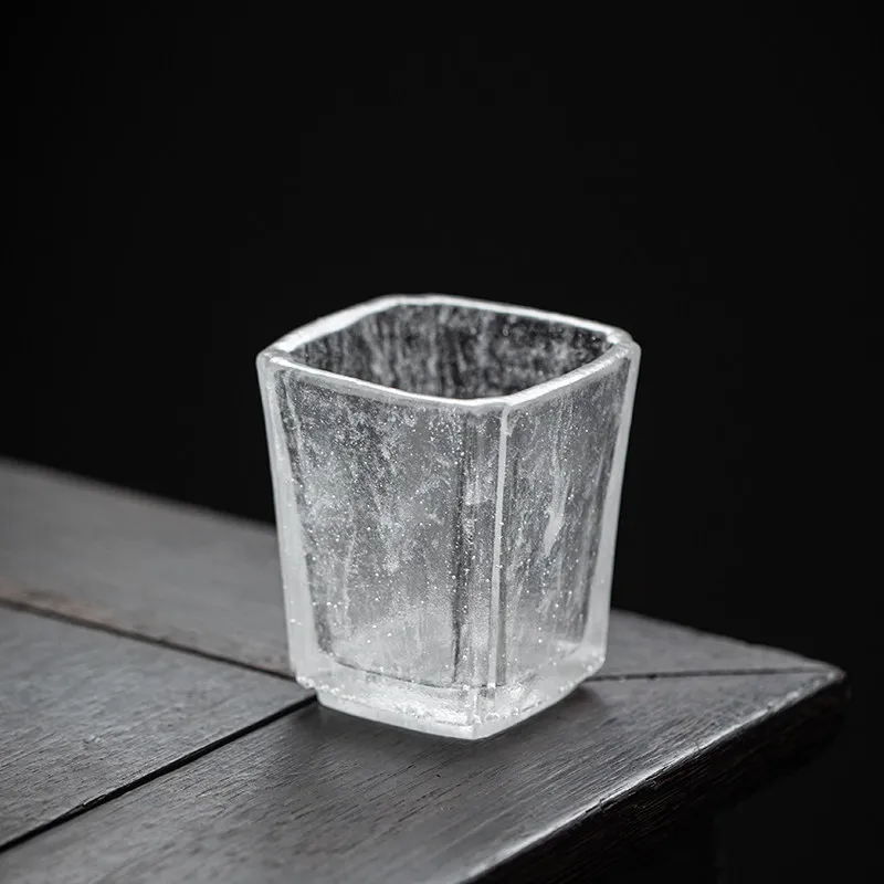 

CX handmade ancient method frozen glass master cup large capacity tea cup