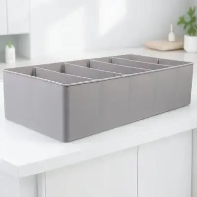 

Money Holder Multi-Grids Cash Organizing Box for Coins Bills Cards Desktop Storage Tray for Office Shop Supermarket Cashier