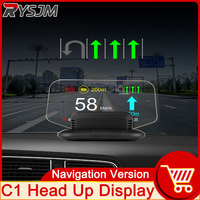 AD C1 Car Navigation Projection HUD Head Up Display Speedometer  Multiple Interfaces Car Accessories on Screen Overspeed Alarm