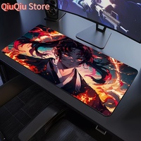 Anime Warrior Silhouette Mouse Pad - Non-Slip Rubber Base, Multiple Sizes (400x900x2mm / 300x800x2mm / 300x600x2mm), Dramatic Ba