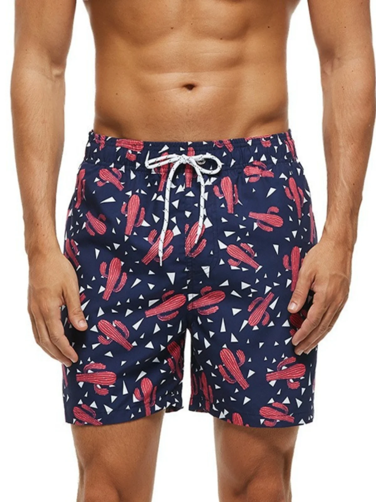 الشاطئ الإبداعية 3D المطبوعة بالإضافة إلى حجم orts عارضة واسعة الساق السراويل الصيف الرياضية فضفاضة تناسب مرونة الخصر منتصف الخصر #1