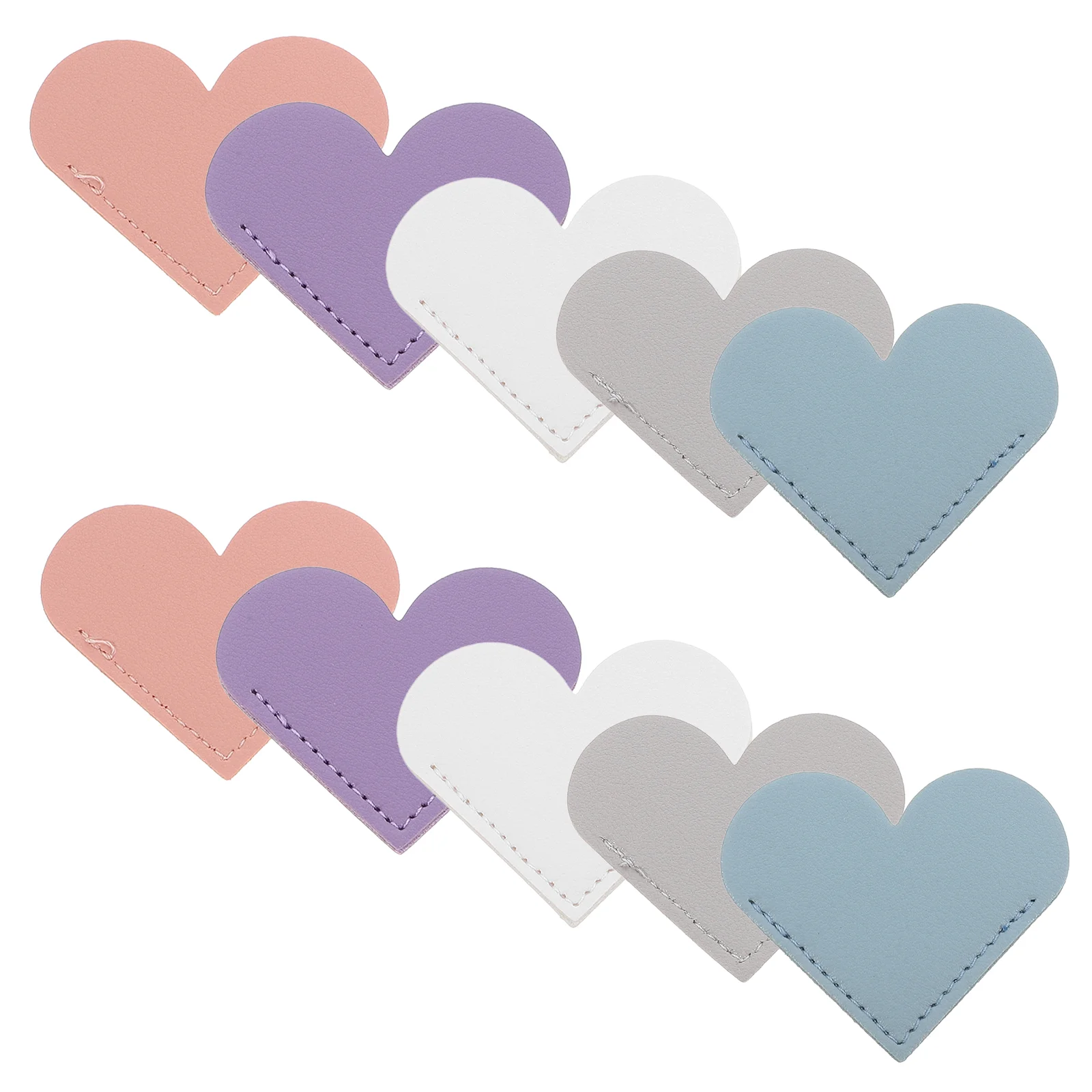 

10pcs Heart Book Corners Heart Bookmarks Book Corner Page Markers Book Corner Protectors Heart Shaped Bookmarks Colored Corner P