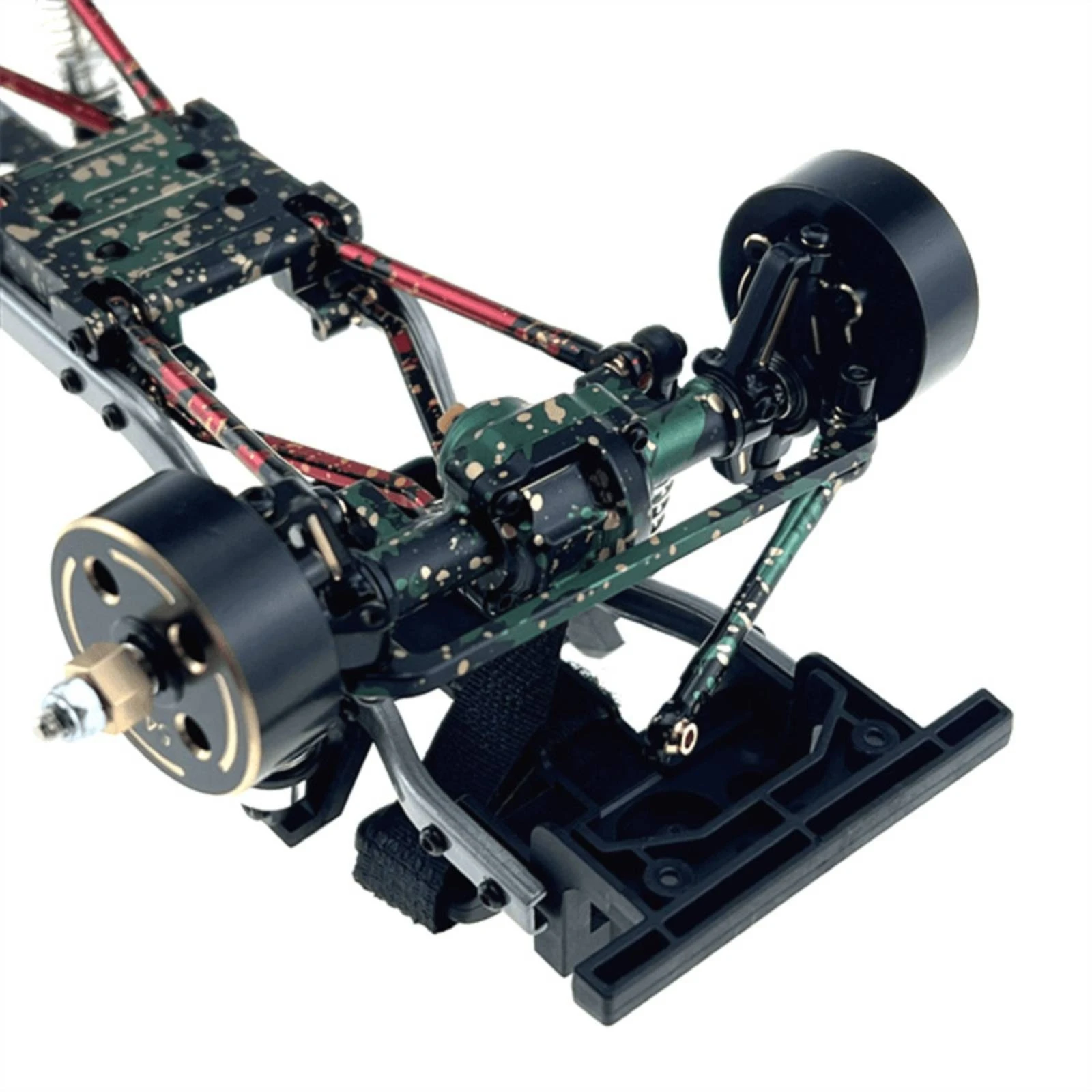 Aluminum Alloy Front and Rear Axle Housing Set Lightweight Machined Hardware for Easy Control 1/18 H18P RC