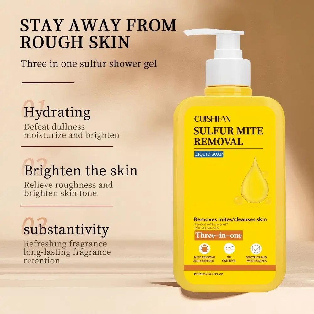 

ClearLab Sabun Sulfur Pembersihan Antibakteria, Gel Mandian Tiga Dalam Satu, dengan Penyingkiran Hama Sulfur, Sabun Sulfur Cecai