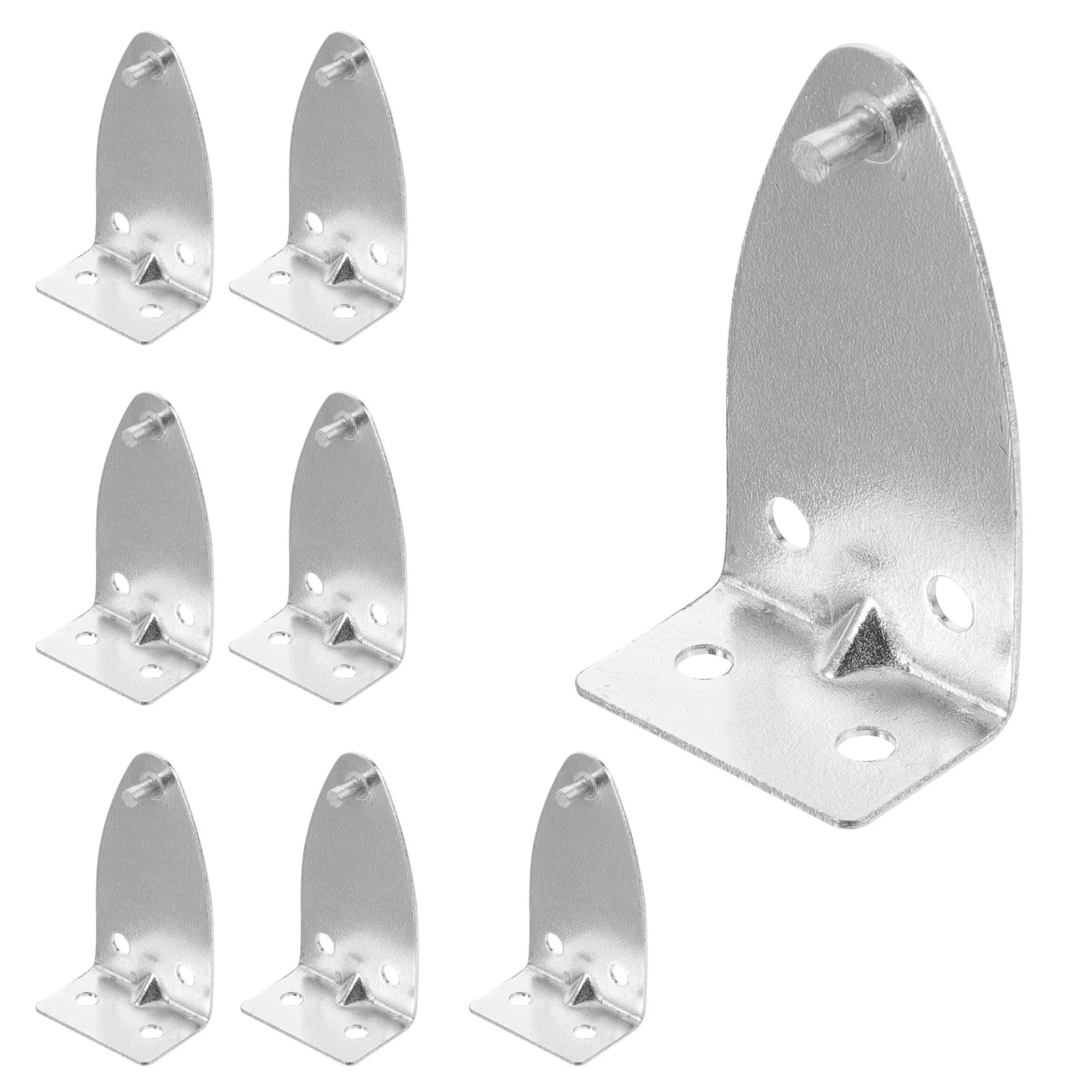 8Pcs Window Blind Brackets Metal Replacement Mini Blind Clips Safety Rope Cord Holders Curtain Hooks for Vertical Roller Valance