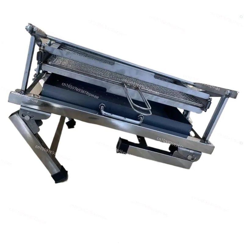 50×35cm  Home Portable Flip Grill Folding Camping New Stainless Steel Grilled Fish Rotatable Grill