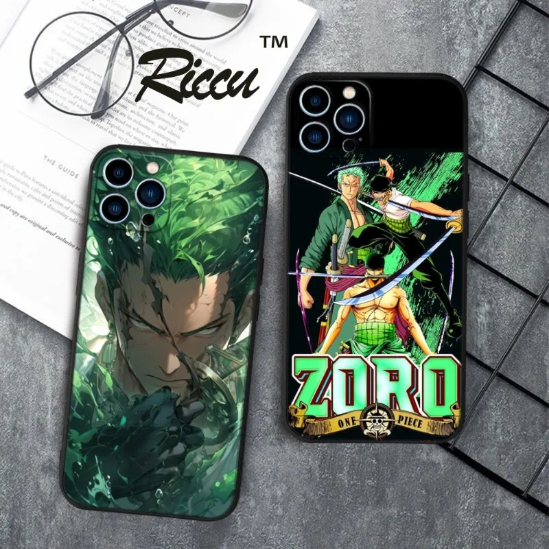 HOT One P-Piece Z-ZORO Phone Case FOR IPhone 15 14 13 11 12 Pro 8 7 Plus X 13 Pro MAX XR XS MINI Soft Silicone Black Covers