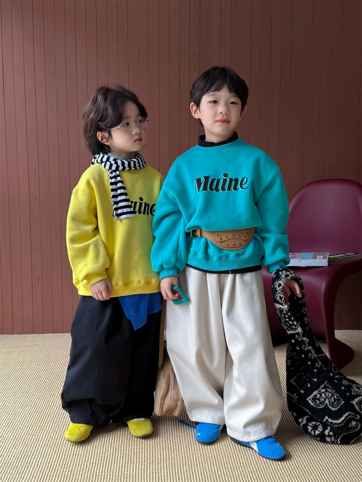 سترة الأطفال 2025 الخريف والشتاء جديد الكرتون رسالة سميكة سترة كلية نمط غير رسمي #2