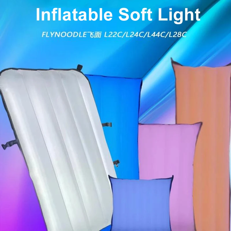 

Flynoodle L22C L24C L28C L44C Inflatable Softbox Soft Light RGB Air Fill Light for Live Broadcast Photographic Video Shooting