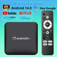 TV Box H96 MAX S905L3 Android 14,0 decodificador BT Control remoto 4K reproductor multimedia de cuatro núcleos hogar inteligente Set Top TV Box 2GB 8GB