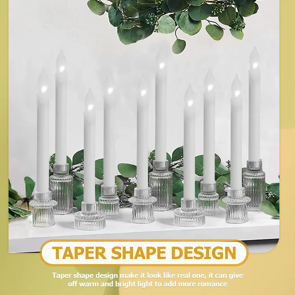 6Pcs LED Flameless Candles Operated Table Centerpiece Party Lights No Dripping Wax Safe Reliable Lights