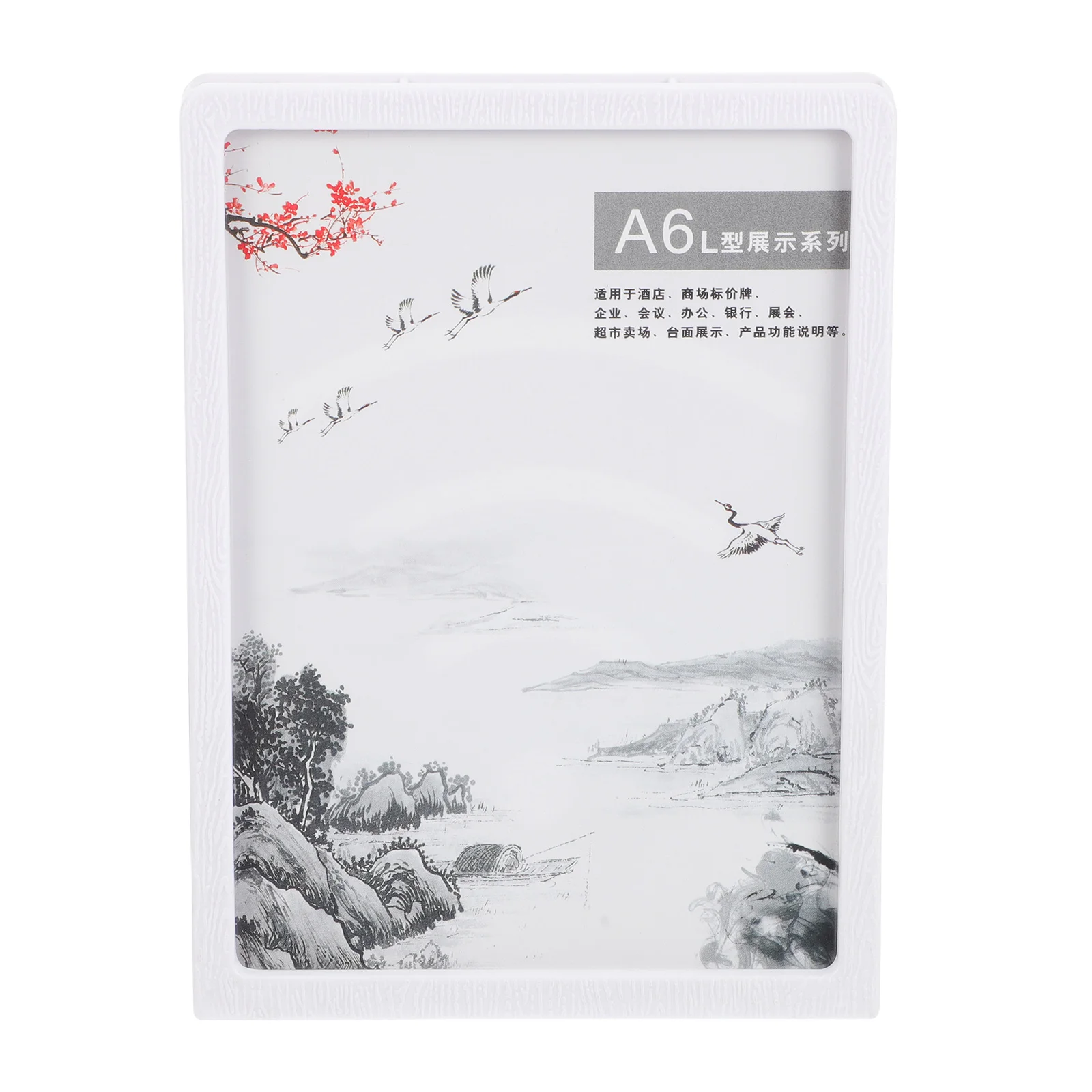 

A4 Menu Display Board White Slanted Rack Price Tags Holder ABS Material Restaurant shaped Label Rack Supermarket
