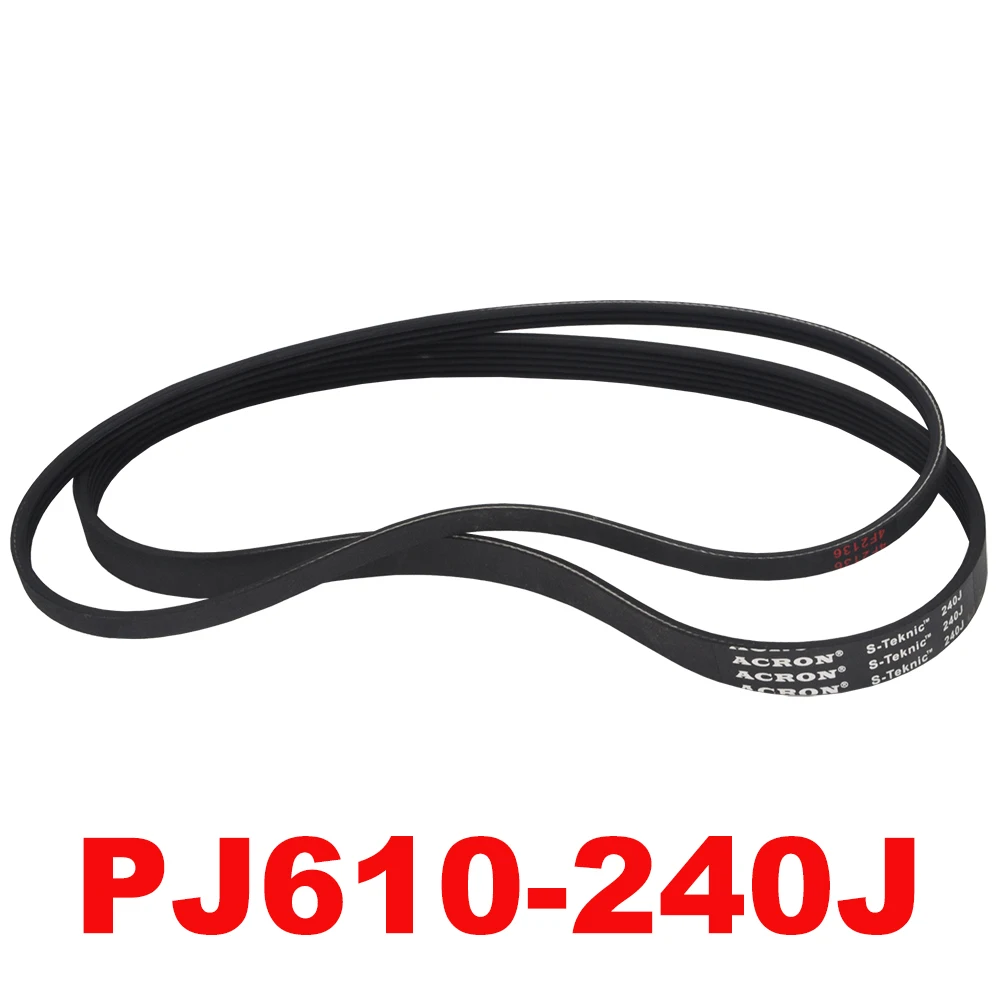 240J PJ610 V-Belt 3/4/5/6/7/8 Ribs For RC Model Motor Transmission Timing Belt