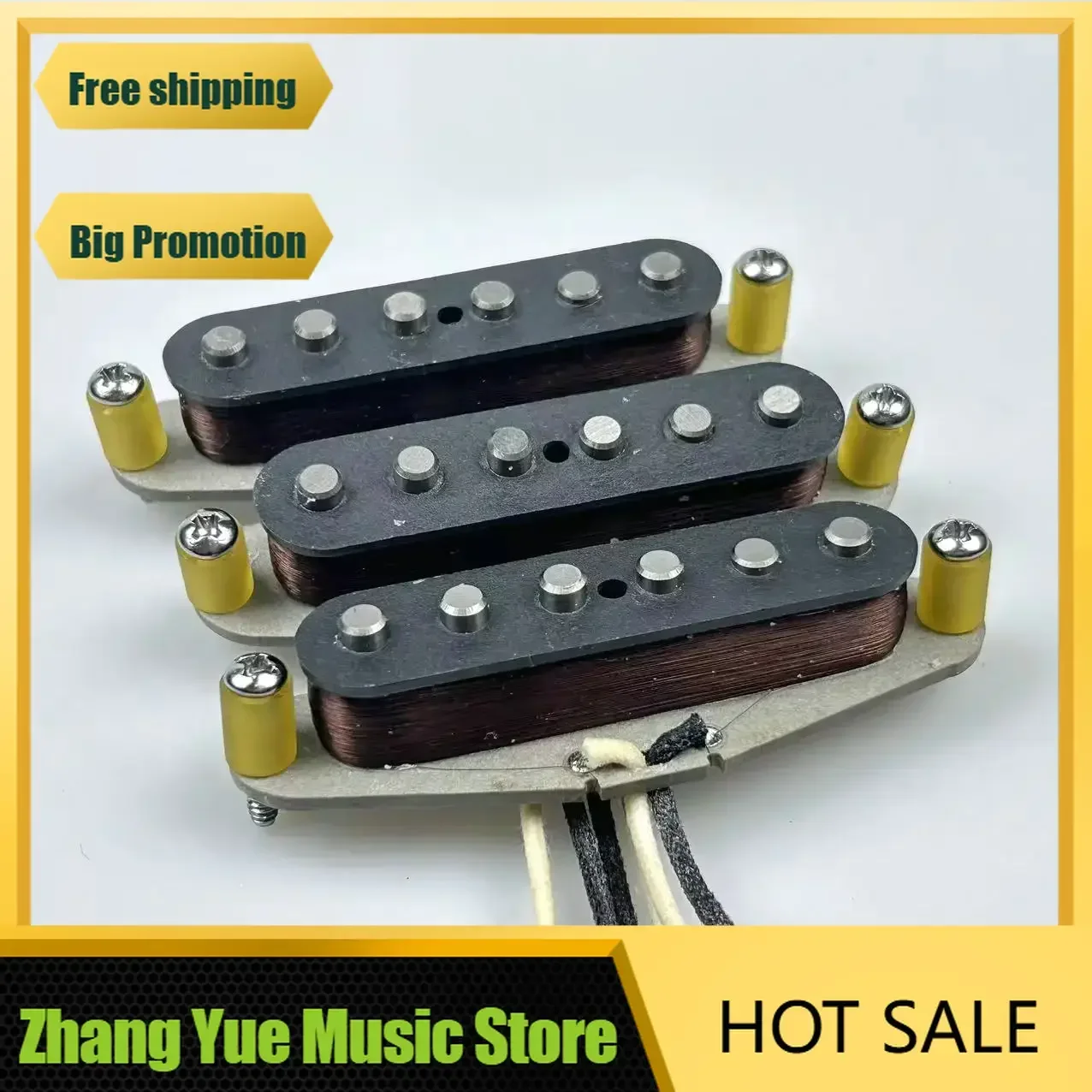 Q-X Music Store-Handmade '57/'62 SSS Single-coil Pickups Alnico 5
