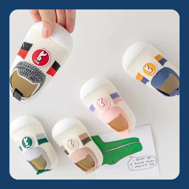 أحذية الأطفال الصغار نعل ناعم أحذية الرضع شبكية قابلة للتنفس وغير قابلة للانزلاق ومضادة للسقوط أحذية الأطفال في الأماكن المغلقة