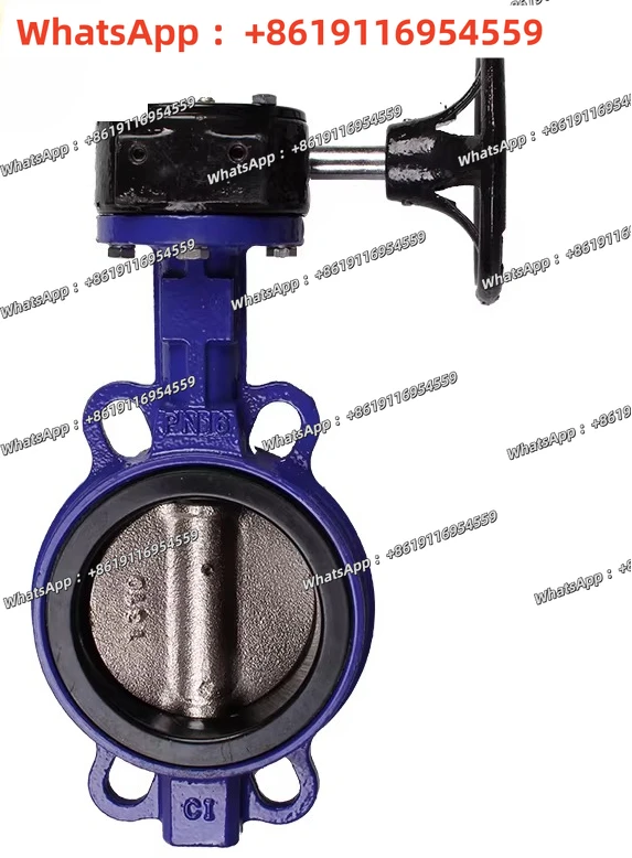 Turbine clip butterfly valve/manual soft tight valve D371X-10/DN50/65/80/100/125/150/200