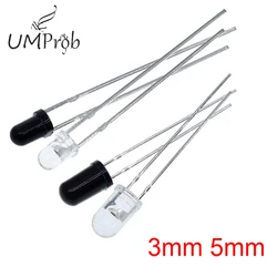 10Pairs 3mm 5mm 940nm LED Infrared Emitter And IR Receiver Diode 301A For Diy Kit School Education lab