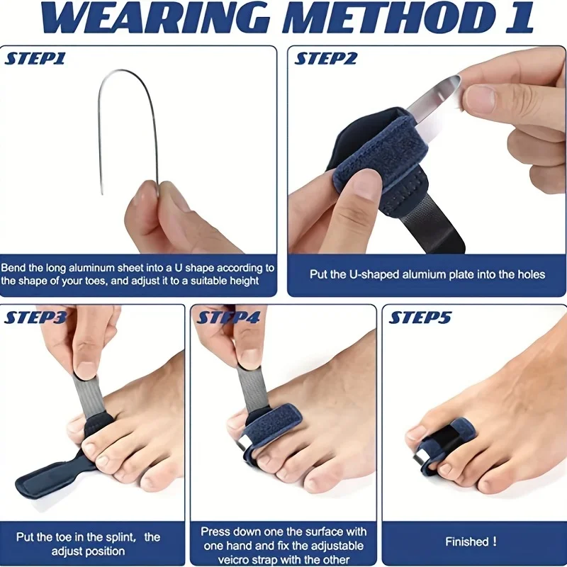 Foot Care Tools Toe Splint Toe Straightener Toes Corrector for Women Toes Brace Hammertoe Splint Toes Wrap Toe Covers Broken