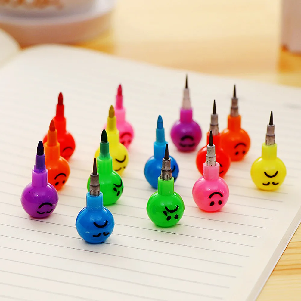 10 قطعة مصاصة بنة تلوين/قلم رصاص الكتابة على الجدران القلم للأطفال حفلة عيد ميلاد تفضل الطالب العودة إلى المدرسة الهدايا