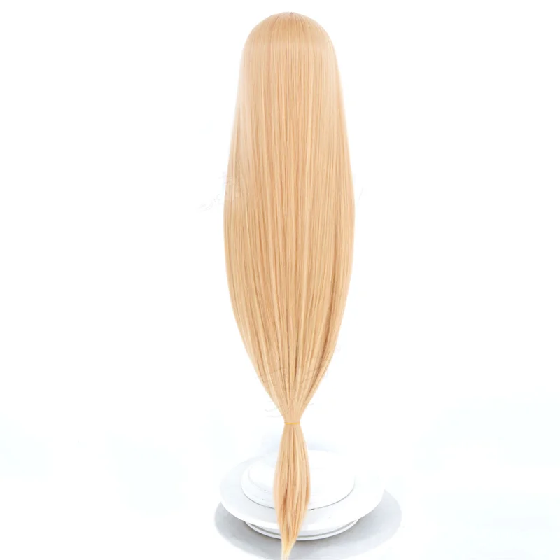 映画アニメ宇宙王女かぐや大人のコスプレウィッグ黄色のロングヘア耐熱合成かつらハロウィンカーニバル小道具