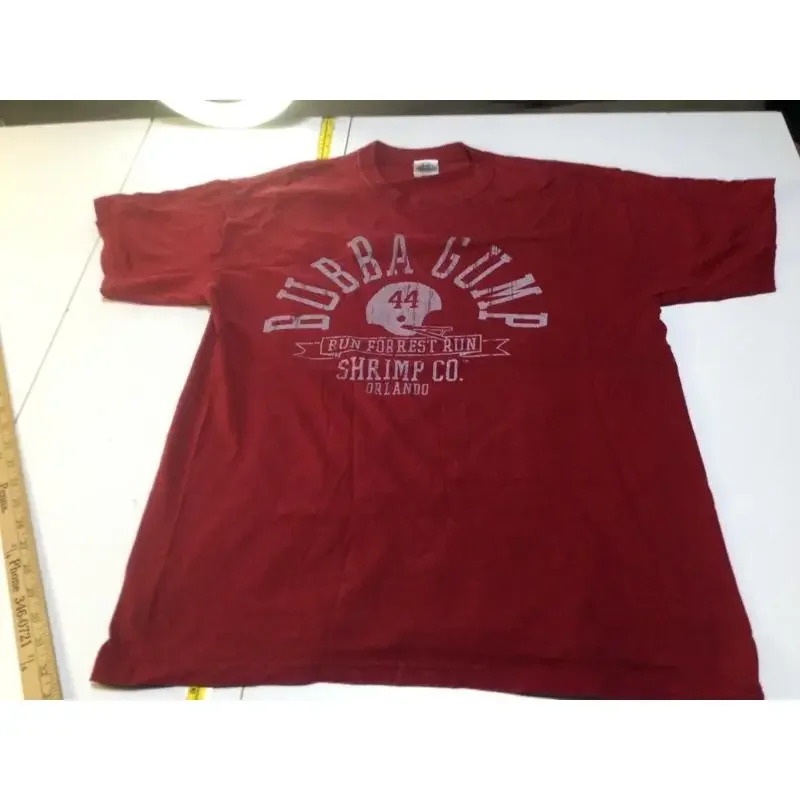 Bubba Gump Shrimp T Shirt Mens Large Red Orlando Run Forest