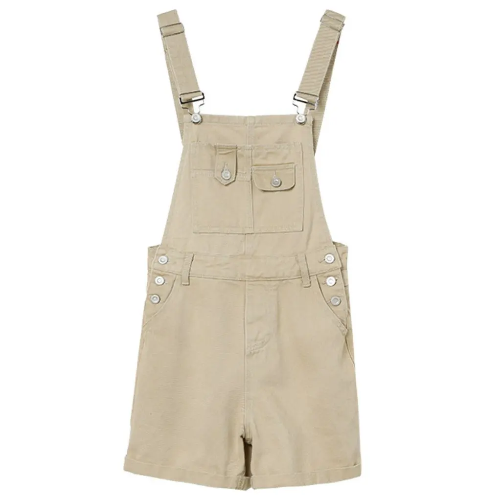 Celana Jeans Wanita High Waist Straight Strap Kasual Longgar Wide Leg Model Terusan Tali Kerut Gaya Selebgram