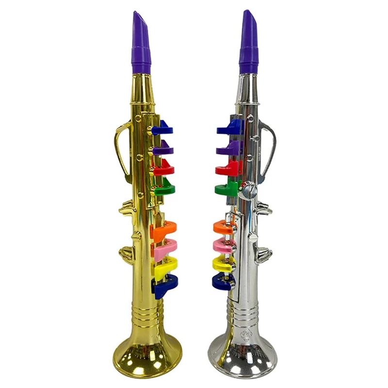 8 Tones Simulation Saxophone Toy Props Play Mini Musical Wind Instruments For Children Birthday Party Toy