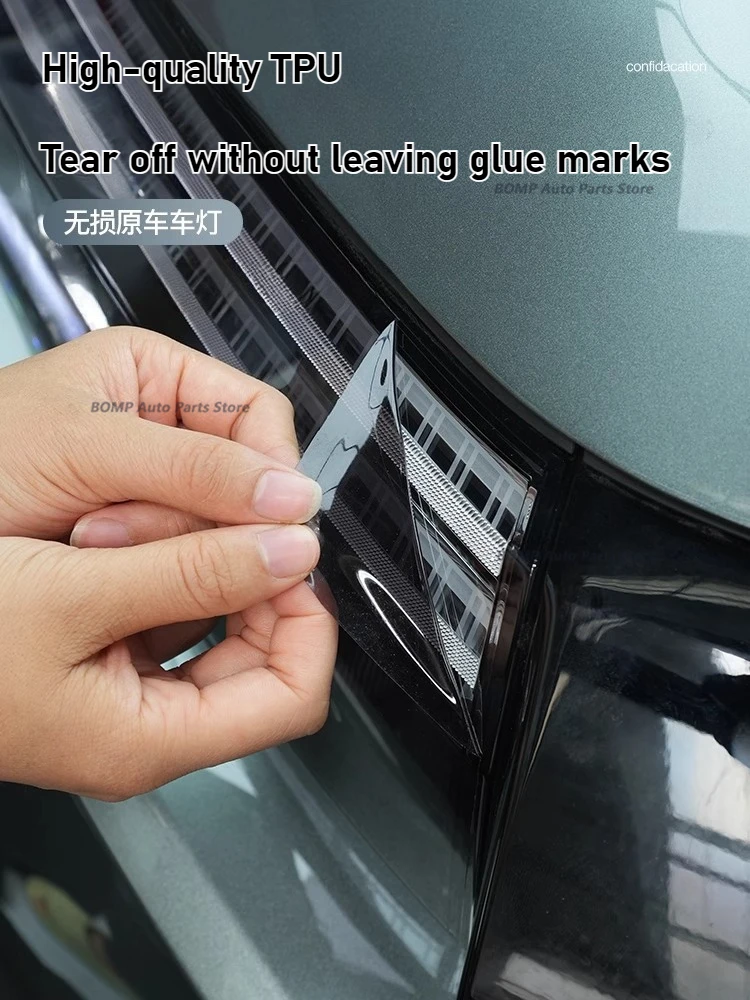 NEW For BYD Equation Leopard Titanium 3 headlights taillights blackened light film black samurai lamp film pull handle pillar fi