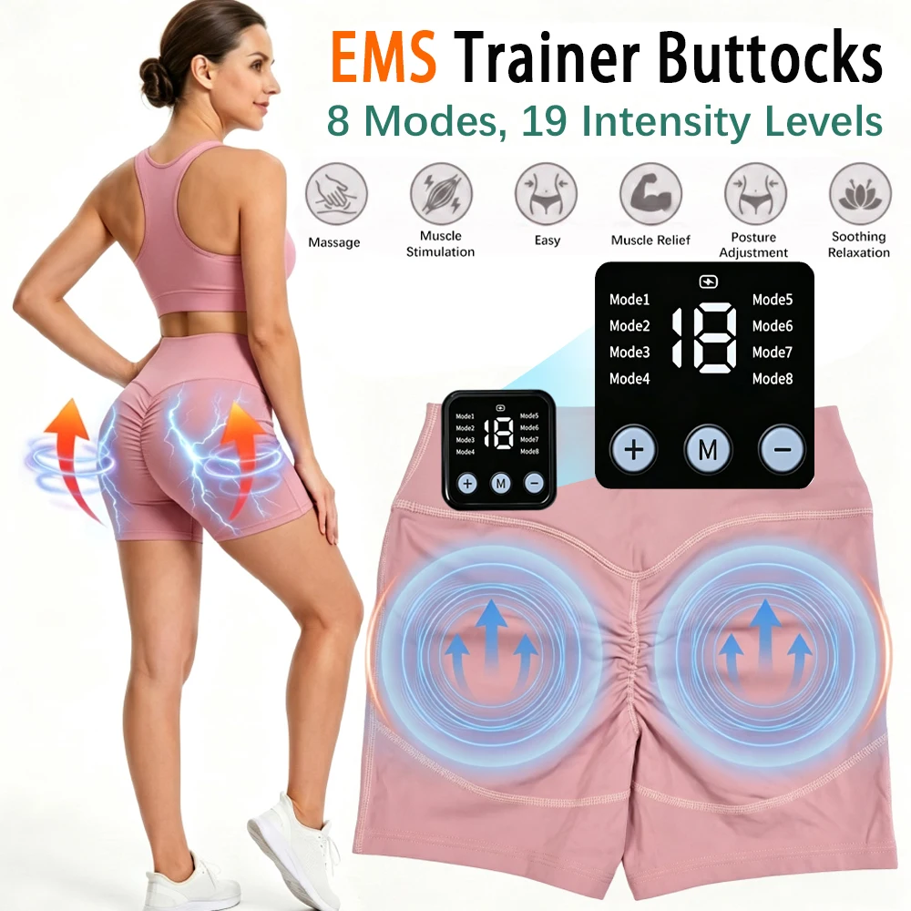 EMS Toning Shorts Electric Muscle Stimulation Yoga Pants Targeted Abdomen Glutes Pelvic Floor Body Shaping Fitness Underwear