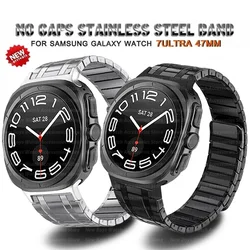 Cinturino in acciaio inossidabile per Samsung Galaxy Watch 7 Ultra 47mm bracciale magnetico in metallo per orologio 7 Ultra 47mm lusso senza spalline