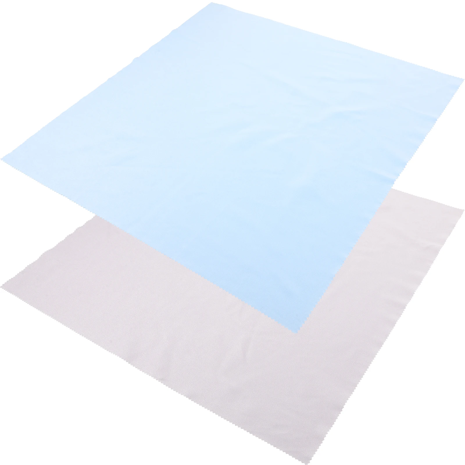 

2Pcs Super Large Microfiber Eyeglass Cleaning Cloth Gray Dust Oil Fingerprint Removal Lens Wiping Cloths