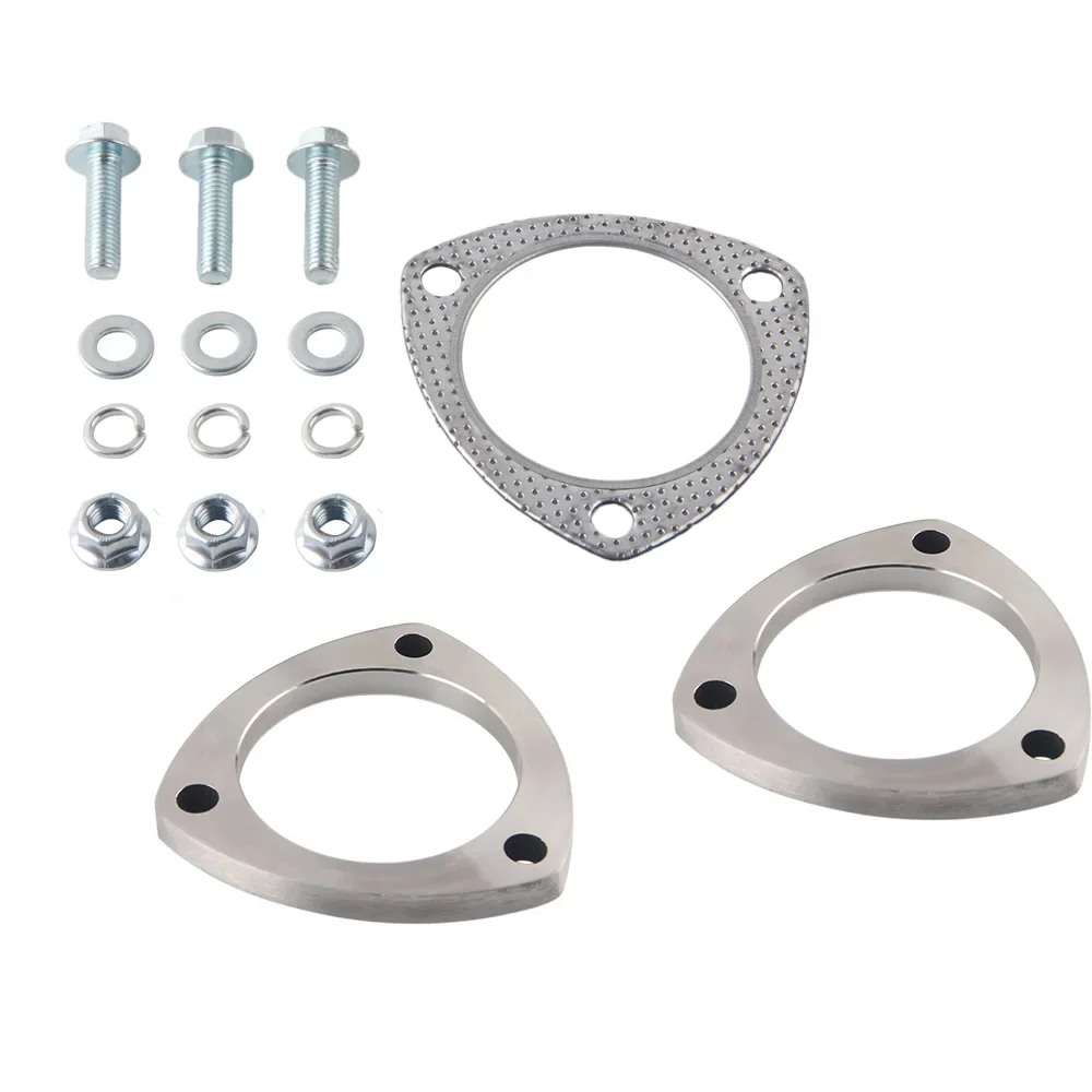 2/2.5/3 Inch 3-bolt Stainless Steel Exhaust Muffler Weld Flange Connection Joint With Gasket