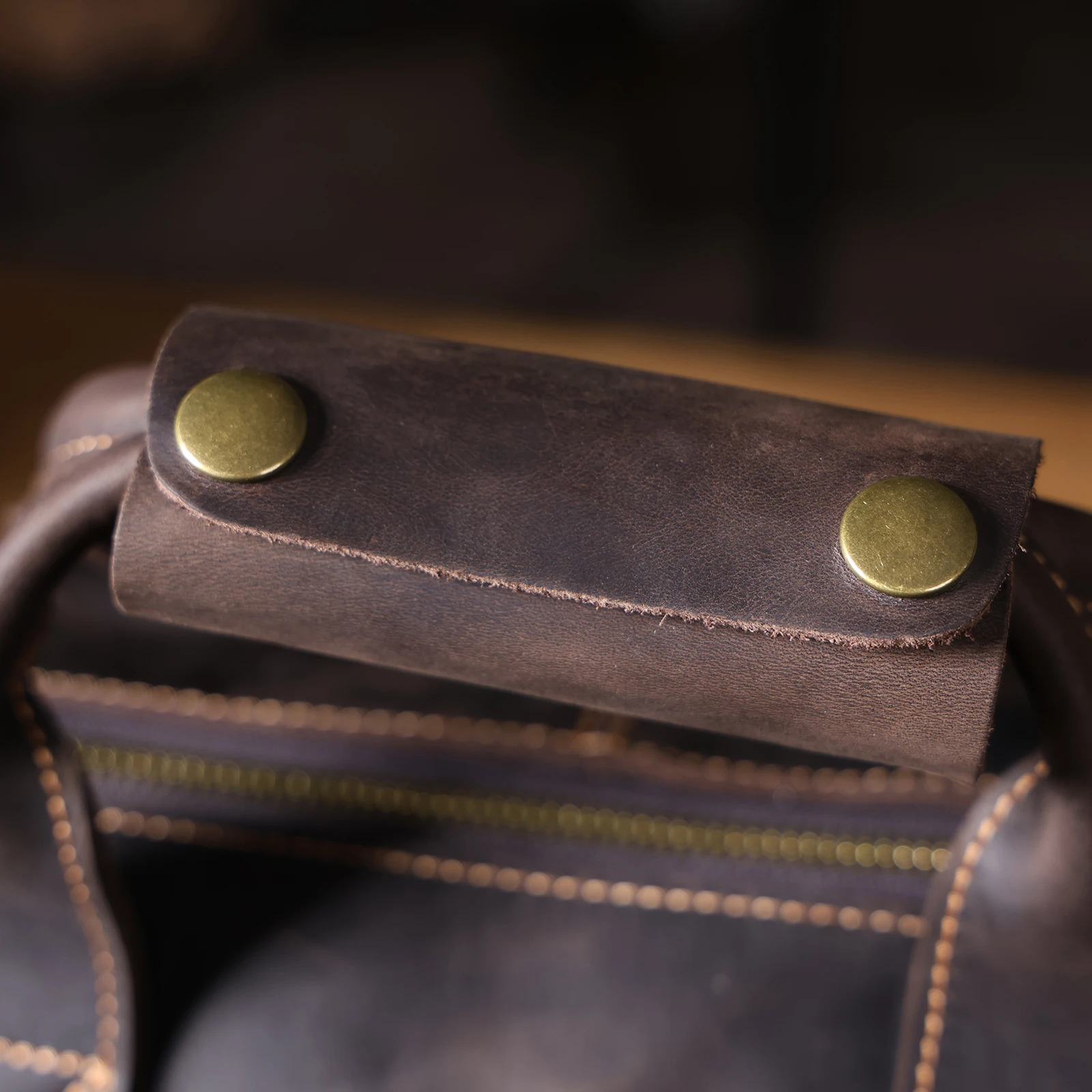 S.WORKER Vintage Echtleder Herren-Aktentasche 14" Laptop-Tasche Crazy Horse Leder Messenger-Handtasche Rindsleder Geschenkidee für Männer – Detail 17