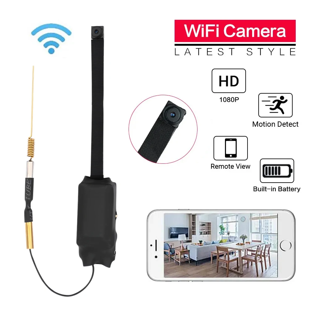 HD 1080P DIY Portable HD WiFi IP Mini Camera Motion Detection Remote View Wireless Mini Camera Loop Recording