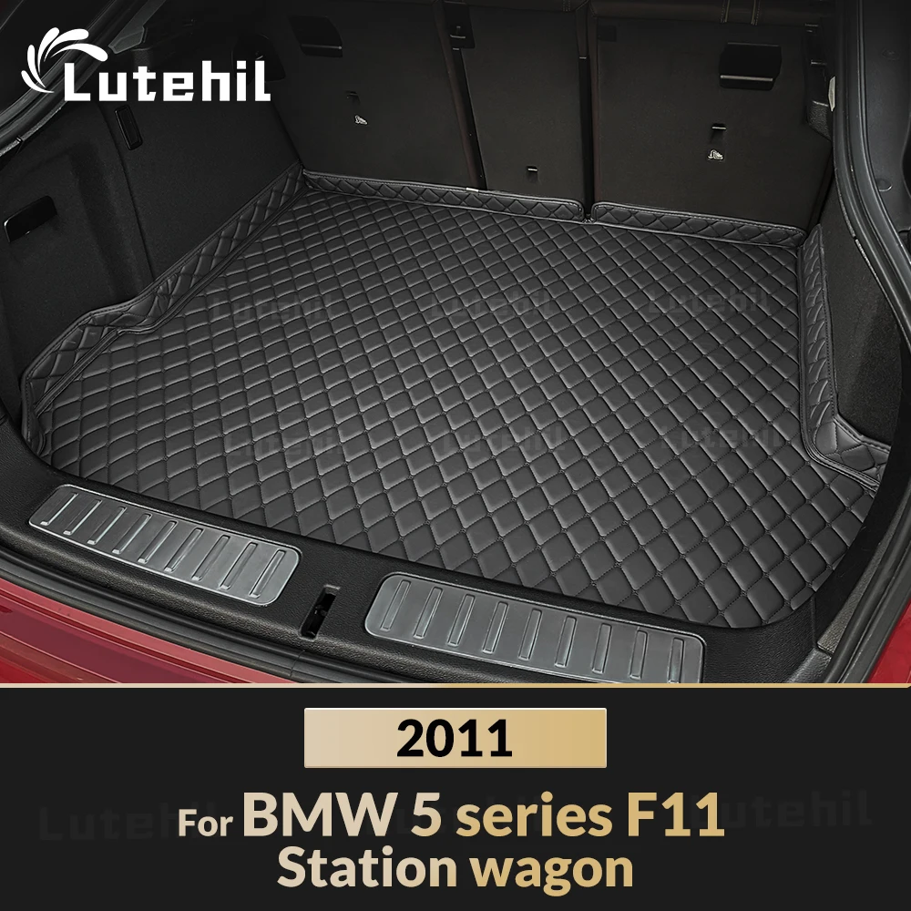 

Коврик в багажник автомобиля Lutehil для BMW 5 серии F11 Station Wagon 2011, коврик для багажника, эффективно блокирующий грязь