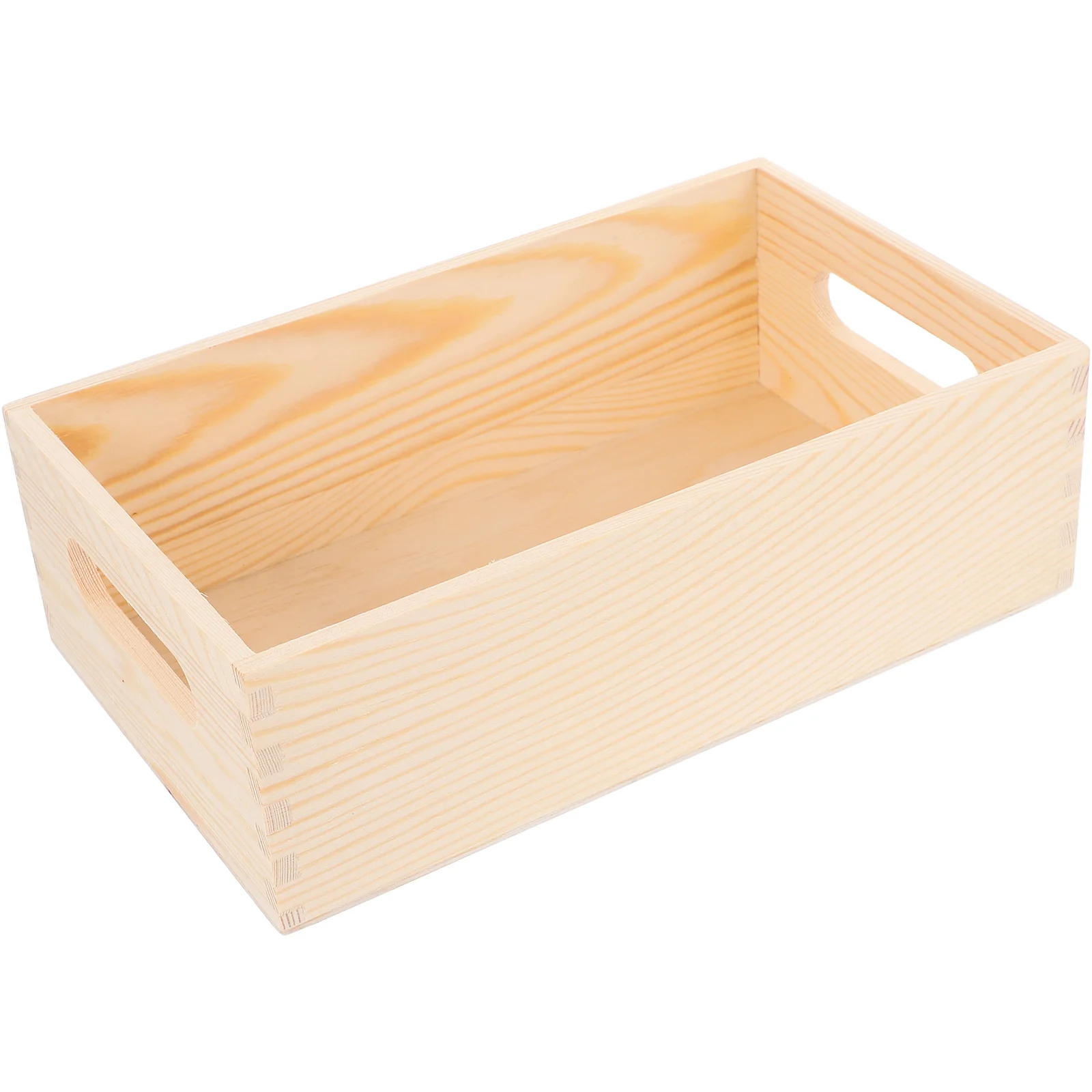 Small Wooden Box Wooden Crate Multi-Use Storage Box Wood Storage Box Wood Storage Crate Box Sundries Crate Storage Case Small So