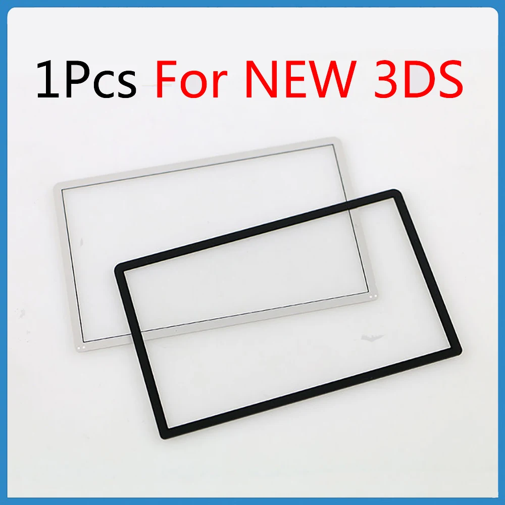 For NEW 3DS Touch Screen Panel Display Digitizer Glass For Nintendo NEW 3DS Mirror Display Plastic Panel Black White Replacement