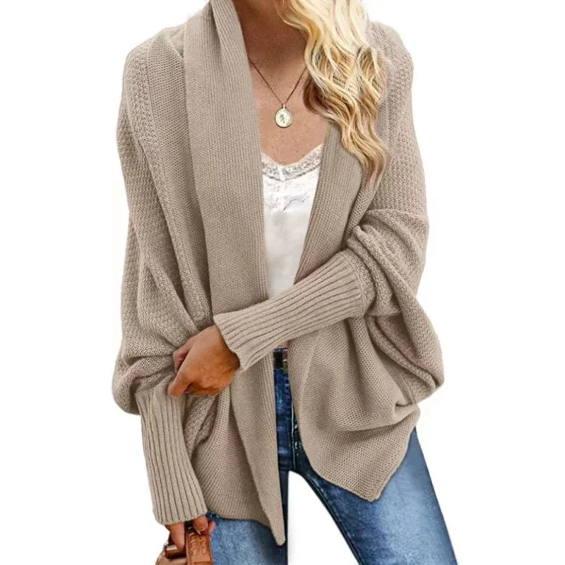 

Cardigan Sweater Women Casual Knitted Batwing Sleeve Coat Women's Autumn Winter Clothes