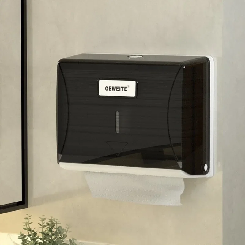 Hotel Bathroom Tissue Holder Wall-mounted and Punch-free with Large Capacity Home Bathroom and Kitchen