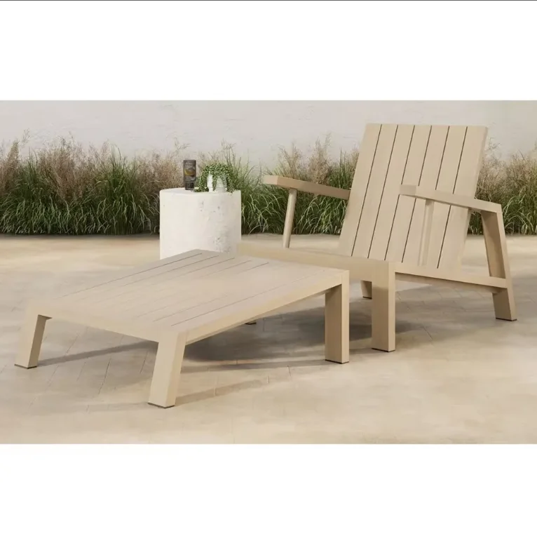 

Luxury modern teak outdoor sofa set waterproof UV protection indoor use hotel courtyard garden furniture