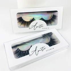 Wholesale False Eyelashes Packaging Box Custom Logo Lashes Cases Pacakaging With Tray Customized Lashes Boxes With Your Logo