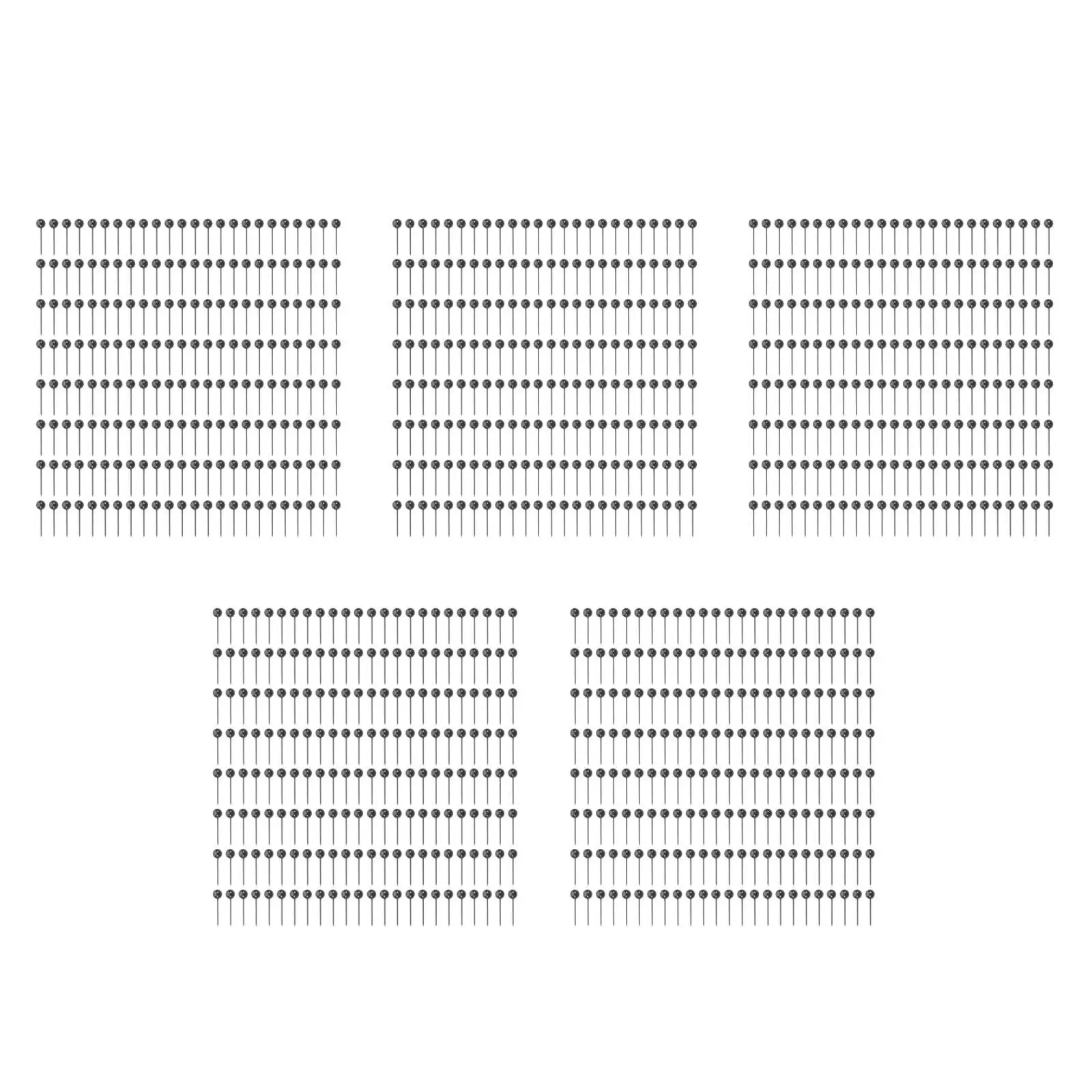 

5pcs Set of 5 Ball Head Push Pins Decorative for Map Cute Marking Tacks Photo Thumb Chic