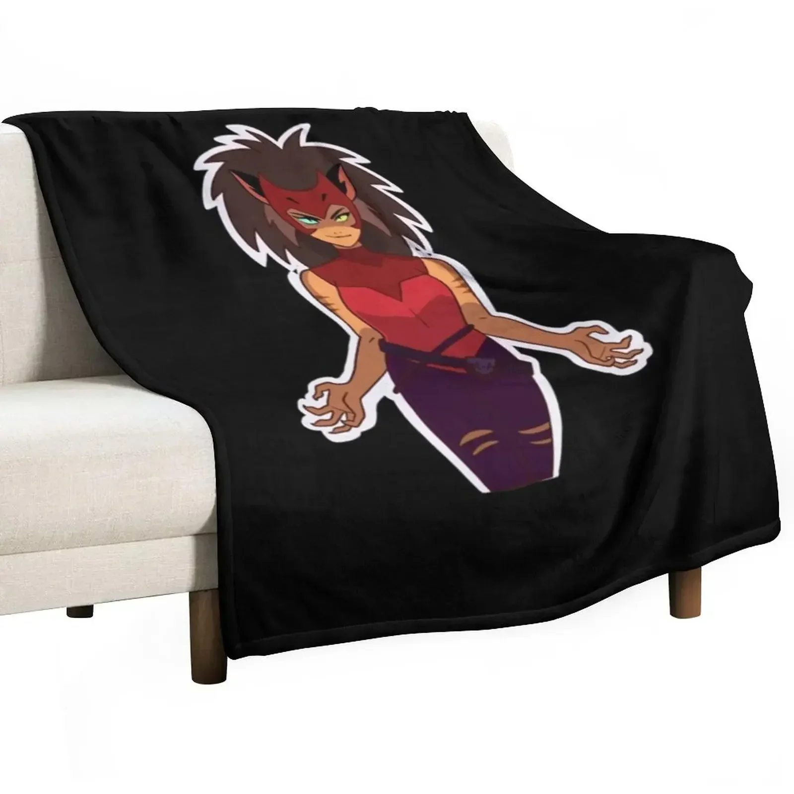 Catra Throw Blanket Multi-Purpose Luxury Flannel Fabric Vintage Softest Blankets For Baby Blankets