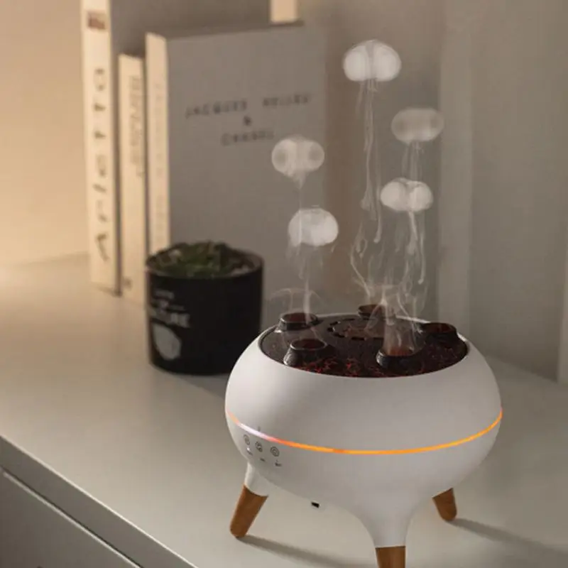 Diffuser Humidifier Realistic Flame Aromatherapy Machine Household Essence Oil Diffuser Simulation Flame Humidifier For Bedroom