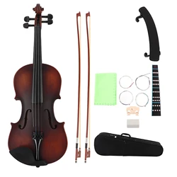 Violin Aston Villa Exquisite Matte Violin Beginners Playing Grade Test 4/4 Retro Violin