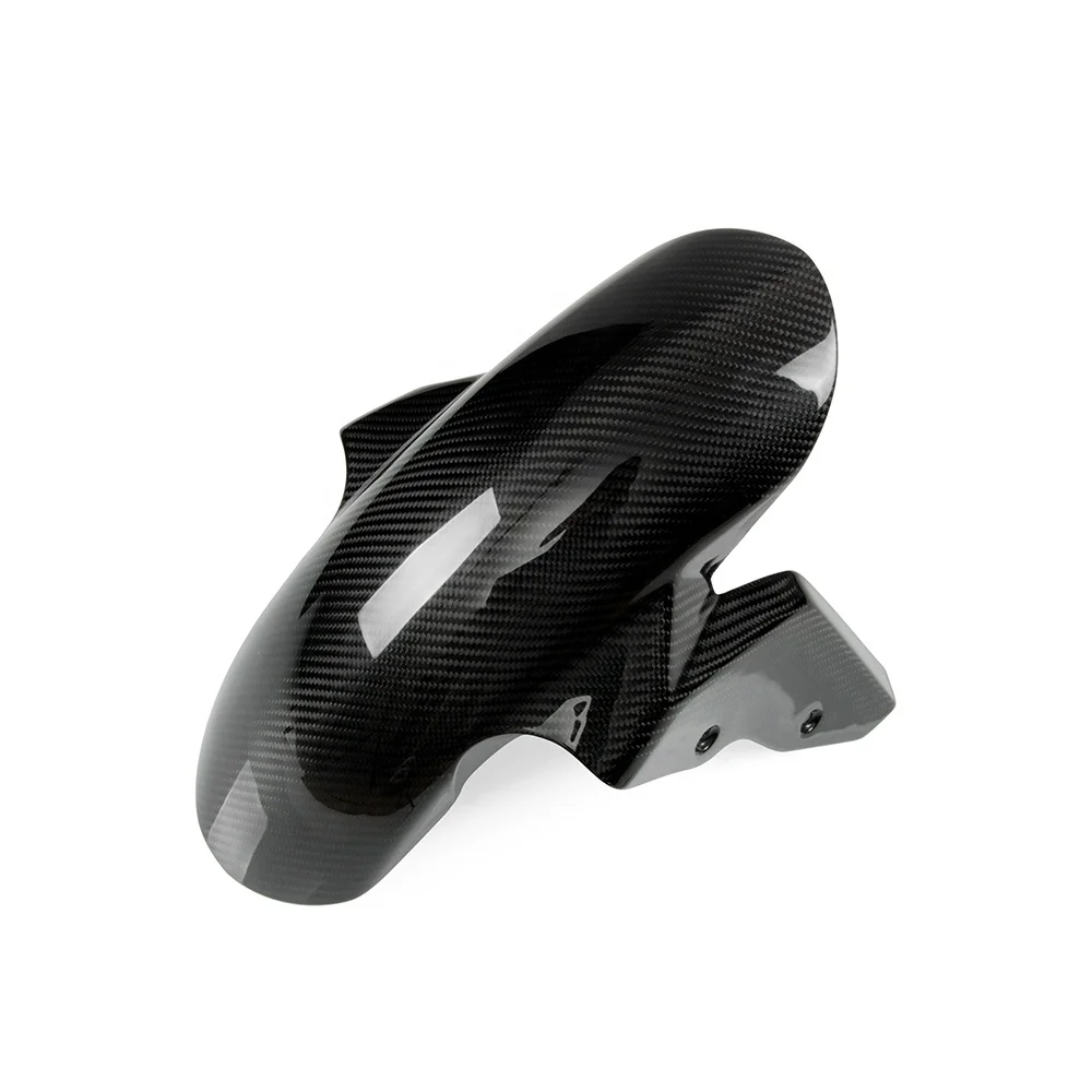 Motorcycle 100% Full Carbon Fiber S1000RR S1000R HP4 Front Fender Replacement In Twill Weave Gloss Black